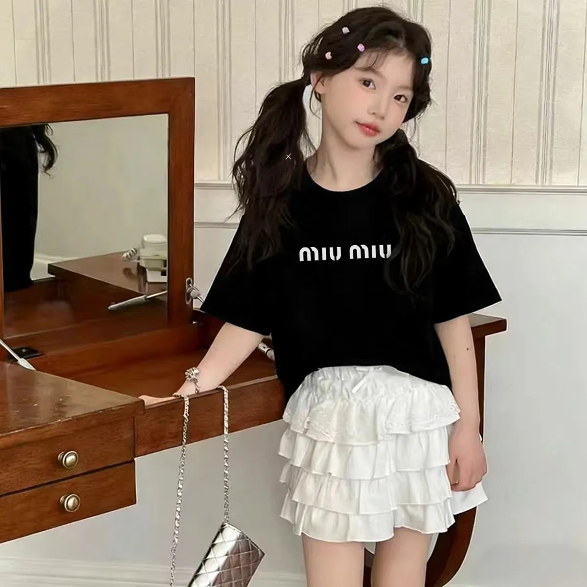 【90-160cm】ママたちに大好評 おしゃれ カジュアル 着心地良い 女の子 半袖 Tシャツ